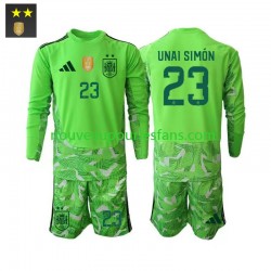 Maillot Espagne Unai Simon 23 Gardien Enfant Tenue 3ème 2026-2027 Manche Longue