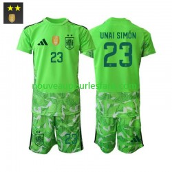 Maillot Espagne Unai Simon 23 Gardien Enfant Tenue 3ème 2026-2027 Manche Courte
