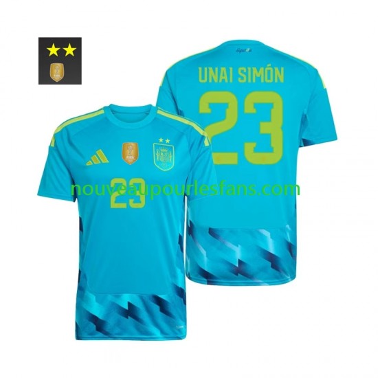Maillot Espagne Unai Simon 23 Gardien Homme Tenue Domicile 2026-2027 Manche Courte