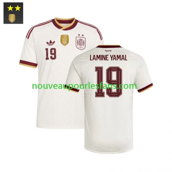 Maillot Espagne Lamine Yamal 19 Homme Tenue Extérieur 2026-2027 Manche Courte