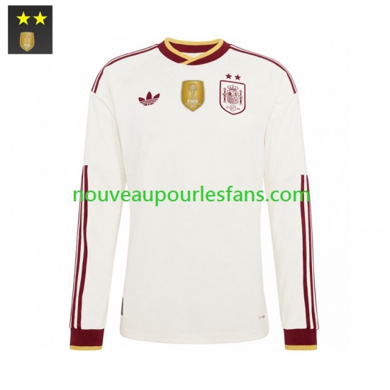 Maillot Espagne Homme Tenue Extérieur 2026-2027 Manche Longue