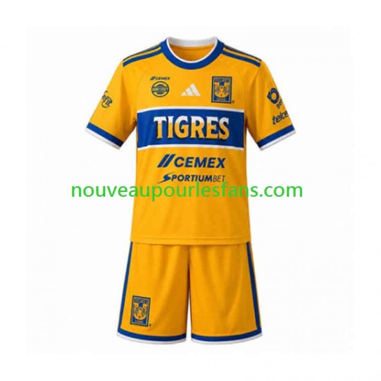 Maillot Tigres UANL Enfant Tenue Domicile 2026-2027 Manche Courte