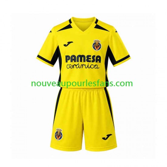 Maillot Villarreal CF Enfant Tenue Domicile 2026-2027 Manche Courte