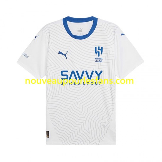 Maillot Al Hilal Homme Tenue Extérieur 2024-2025 Manche Courte