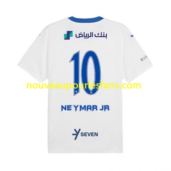 Maillot Al Hilal Neymar JR 10 Homme Tenue Extérieur 2024-2025 Manche Courte