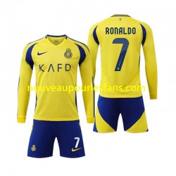 Maillot Al Nassr Cristiano Ronaldo 7 Enfant Tenue Domicile 2024-2025 Manche Longue