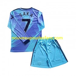 Maillot Arsenal Saka 7 Enfant Tenue 3ème 2024-2025 Manche Longue