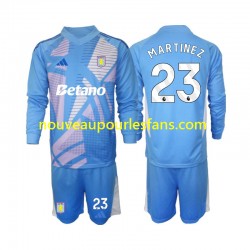Maillot Aston Villa Emiliano Martinez 23 Gardien Enfant Tenue 3ème 2024-2025 Manche Longue