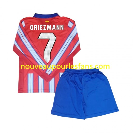 Maillot Atlético Madrid Antoine Griezmann 7 Enfant Tenue Domicile 2024-2025 Manche Longue