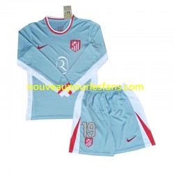 Maillot Atlético Madrid Julian Alvarez 19 Enfant Tenue Extérieur 2024-2025 Manche Longue