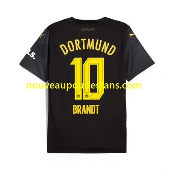 Maillot Borussia Dortmund Julian Brandt 10 Homme Tenue Extérieur 2024-2025 Manche Courte