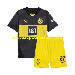 Maillot Borussia Dortmund Karim Adeyemi 27 Enfant Tenue Extérieur 2024-2025 Manche Courte