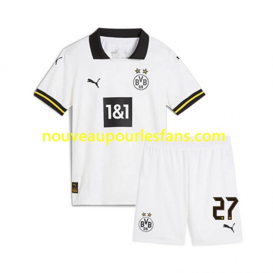 Maillot Borussia Dortmund Karim Adeyemi 27 Enfant Tenue 3ème 2024-2025 Manche Courte