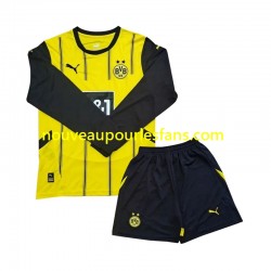 Maillot Borussia Dortmund Enfant Tenue Domicile 2024-2025 Manche Longue
