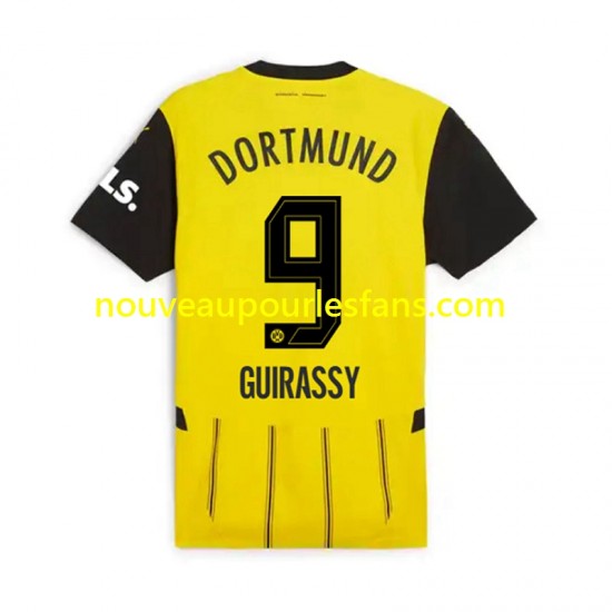 Maillot Borussia Dortmund Serhou Guirassy 9 Homme Tenue Domicile 2024-2025 Manche Courte