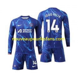 Maillot Chelsea Joao Felix 14 Enfant Tenue Domicile 2024-2025 Manche Longue
