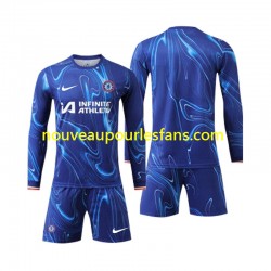 Maillot Chelsea Enfant Tenue Domicile 2024-2025 Manche Longue