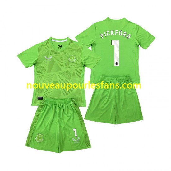 Maillot Everton Pickford 1 Gardien Enfant Tenue Domicile 2024-2025 Manche Courte