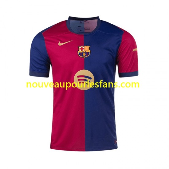 Maillot FC Barcelone F. DE JONG 21 Homme Tenue Domicile 2024-2025 Manche Courte