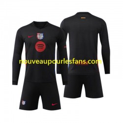 Maillot FC Barcelone Enfant Tenue Extérieur 2024-2025 Manche Longue