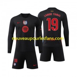 Maillot FC Barcelone Lamine Yamal 19 Enfant Tenue Extérieur 2024-2025 Manche Longue