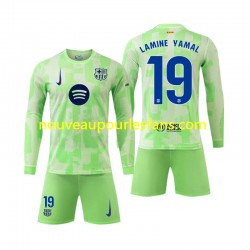 Maillot FC Barcelone Lamine Yamal 19 Enfant Tenue 3ème 2024-2025 Manche Longue