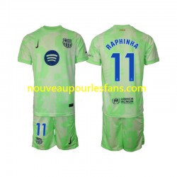 Maillot FC Barcelone Raphinha 11 Enfant Tenue 3ème 2024-2025 Manche Courte