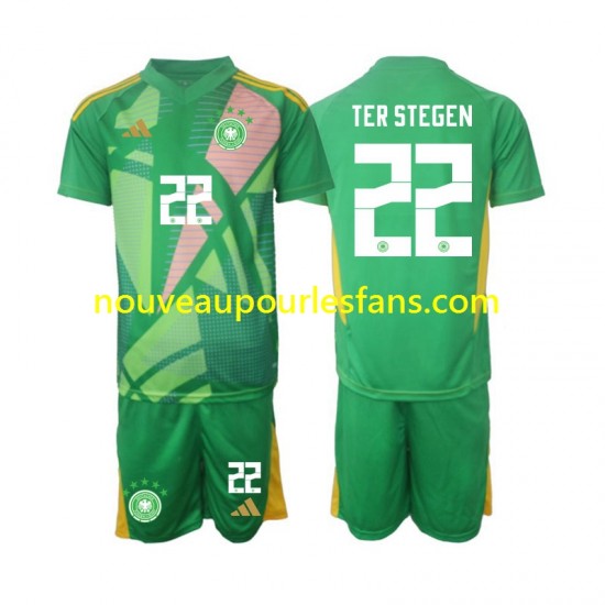 Maillot Allemagne Ter Stegen 22 Gardien Enfant Tenue 3ème 2024-2025 Manche Courte