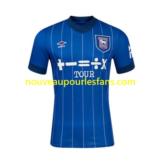Maillot Ipswich Town Homme Tenue Domicile 2024-2025 Manche Courte