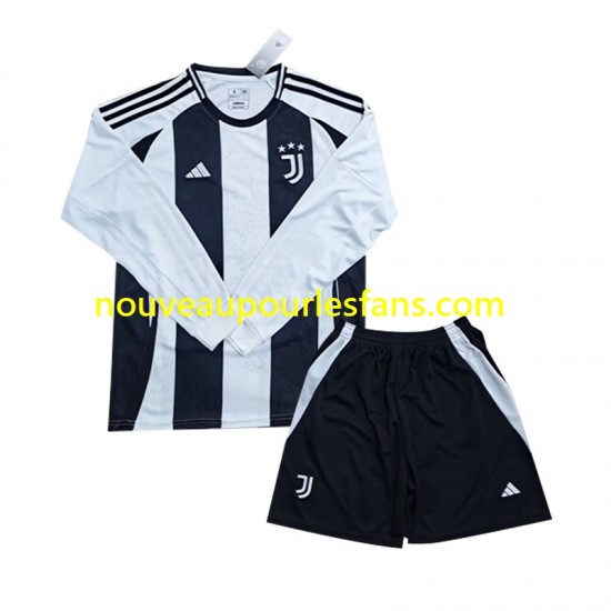 Maillot Juventus Enfant Tenue Domicile 2024-2025 Manche Longue
