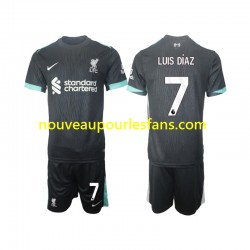 Maillot Liverpool Luis Diaz 7 Enfant Tenue Extérieur 2024-2025 Manche Courte