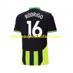 Maillot Manchester City RODRIGO 16 Homme Tenue Extérieur 2024-2025 Manche Courte
