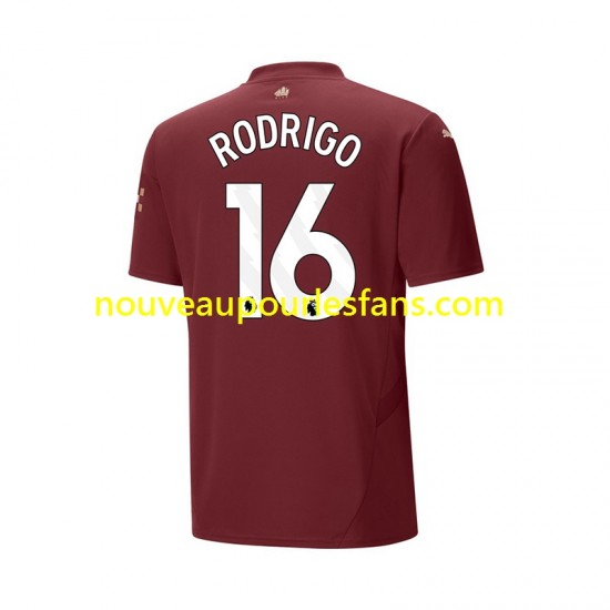 Maillot Manchester City RODRIGO 16 Homme Tenue 3ème 2024-2025 Manche Courte
