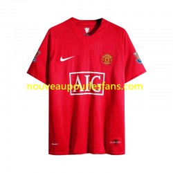 Maillot Manchester United 2007 Rétro Homme Tenue Domicile Manche Longue