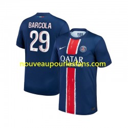 Maillot Paris Saint-Germain Bradley Barcola 29 Homme Tenue Domicile 2024-2025 Manche Courte