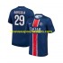 Maillot Paris Saint-Germain Bradley Barcola 29 Homme Tenue Domicile 2024-2025 Manche Courte