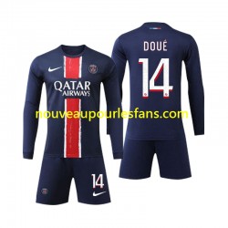 Maillot Paris Saint-Germain D Doue 14 Enfant Tenue Domicile 2024-2025 Manche Longue