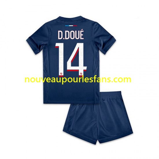 Maillot Paris Saint-Germain Desire Doue 14 Enfant Tenue Domicile 2024-2025 Manche Courte