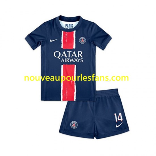 Maillot Paris Saint-Germain Desire Doue 14 Enfant Tenue Domicile 2024-2025 Manche Courte