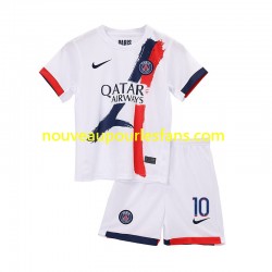 Maillot Paris Saint-Germain Ousmane Dembele 10 Enfant Tenue Extérieur 2024-2025 Manche Courte