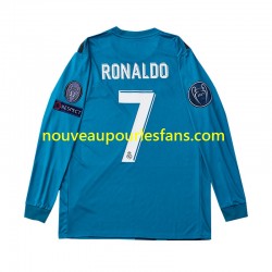 Maillot Real Madrid Cristiano Ronaldo 7 2017 Rétro Enfant Tenue 3ème Manche Longue