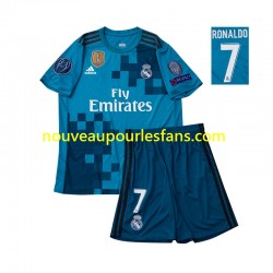 Maillot Real Madrid Cristiano Ronaldo 7 2017 Rétro Enfant Tenue 3ème Manche Courte