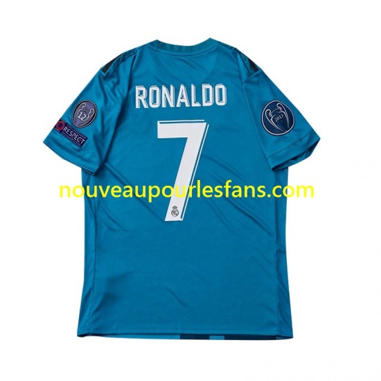 Maillot Real Madrid Cristiano Ronaldo 7 2017 Rétro Homme Tenue 3ème Manche Courte