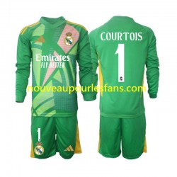 Maillot Real Madrid Thibaut Courtois 1 Gardien Enfant Tenue 3ème 2024-2025 Manche Longue