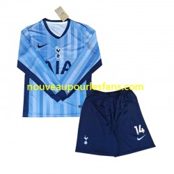 Maillot Tottenham Spurs Gray 14 Enfant Tenue Extérieur 2024-2025 Manche Longue