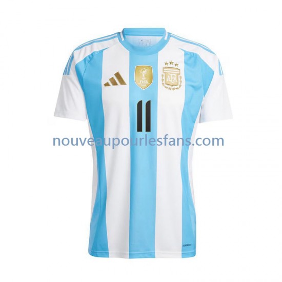 Maillot Argentine Di Maria 11 Homme Tenue Domicile 2024 Manche Courte