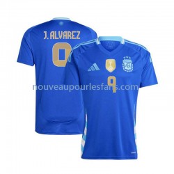 Maillot Argentine Julian Alvarez 9 Homme Tenue Extérieur 2024 Manche Courte