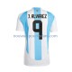 Maillot Argentine Julian Alvarez 9 Homme Tenue Domicile 2024 Manche Courte