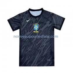 Maillot Brésil Gardien Homme Tenue Extérieur 2024 Manche Courte