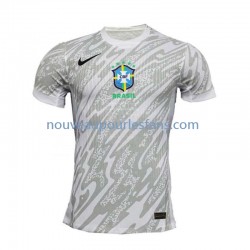Maillot Brésil Gardien Homme Tenue Domicile 2024 Manche Courte